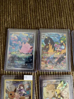 10 Card Pokemon Lot Illustration Rares, Pikachu Shiney, Holo, Full Art - Image 2