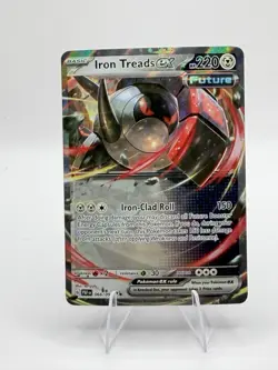 Iron Treads ex 066/091 Paldean Fates Ultra Rare Holo Pokemon Card NM - Image 1