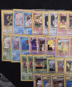 Wotc Vintage 80 Pokemon card lot all Gym Heroes. 1st editions, Rares, Holos. - Image 2