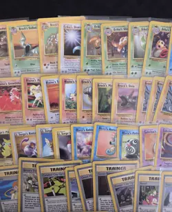 Wotc Vintage 80 Pokemon card lot all Gym Heroes. 1st editions, Rares, Holos. - Image 4