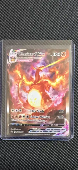 Pokemon TCG Charizard VMAX SWSH261 Sword & Shield Promo Holo Card NM/M Condition - Image 1