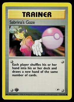 Pokemon Card - Sabrina's Gaze Gym Heroes 125/132 Common 1st Edition - Image 1