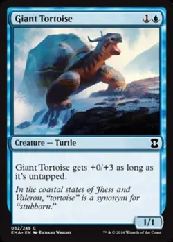 1x Giant Tortoise - Foil MTG Eternal Masters NM Magic Foil - Image 1