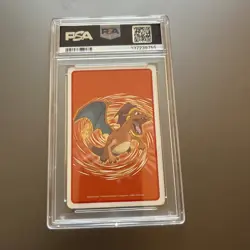Pokemon FireRed Dragonite 6 of spades Playing Poker Card 2004 PSA 9 GEM MINT - Image 2