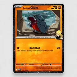 Cynthia's Gible (Cosmos Holo) 102/182 Miscellaneous Cards & Products Holo Common - Image 1