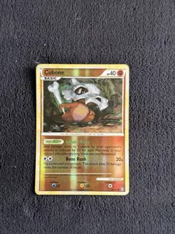 Pokemon TCG Cubone 60/102 Reverse Holo Basic 40 HP Card 2010 Nintendo English - Image 1