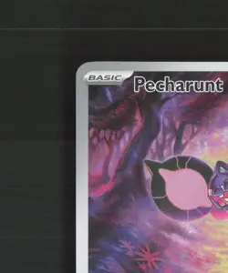 Pecharunt SVP129 Scarlet & Violet Full Art Black Star Promo Holo Pokemon Card NM - Image 3