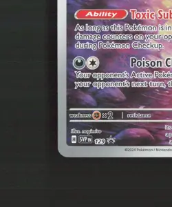 Pecharunt SVP129 Scarlet & Violet Full Art Black Star Promo Holo Pokemon Card NM - Image 5