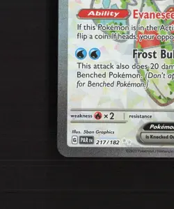 Froslass ex 217/182 Paradox Rift Full Art Ultra Rare Holo Pokemon Card LP - Image 5