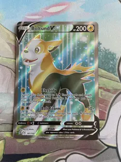 Boltund V 181/192 Rebel Clash Full Art Ultra Rare Holo Pokemon Card NM - Image 1