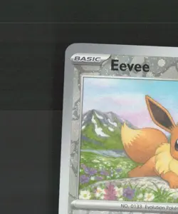 Eevee 074/131 Prismatic Evolutions Reverse Holo SWIRL Promo Pokemon Card NM - Image 3