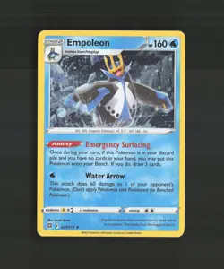 Empoleon 037/172 Brilliant Stars Cosmos Holo Rare Pokemon Card NM - Image 1