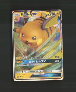 Raichu GX SM213 Sun & Moon Black Star Promo Holo Pokemon Card NM - Image 1