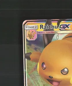 Raichu GX SM213 Sun & Moon Black Star Promo Holo Pokemon Card NM - Image 3