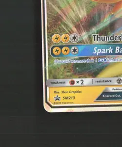 Raichu GX SM213 Sun & Moon Black Star Promo Holo Pokemon Card NM - Image 5