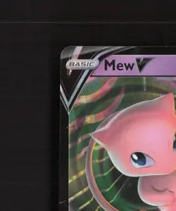 Mew V 113/264 Fusion Strike Ultra Rare Holo Pokemon Card NM - Image 3