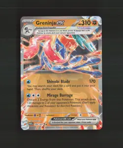 Greninja ex 106/167 Twilight Masquerade Ultra Rare Holo Pokemon Card LP+ - Image 1