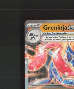 Greninja ex 106/167 Twilight Masquerade Ultra Rare Holo Pokemon Card LP+ - Image 3