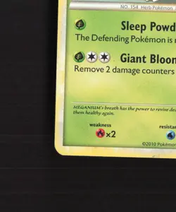 Meganium 26/123 HeartGold SoulSilver Rare Pokemon Card MP - Image 5