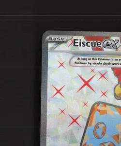 Eiscue ex 210/197 Obsidian Flames Full Art Ultra Rare Holo Pokemon Card NM - Image 3