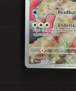 Wugtrio 224/091 Paldean Fates Full Art Ultra Rare Holo Pokemon Card NM - Image 5
