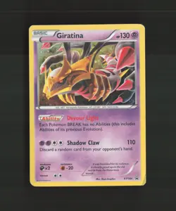 Giratina XY184 XY Black Star Promo Cosmos Holo Pokemon Card DMG - Image 1