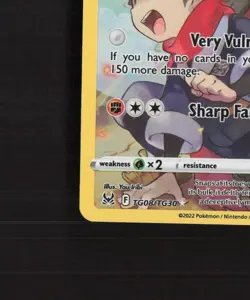 Hisuian Arcanine TG08/TG30 Lost Origin Full Art Ultra Rare Holo Pokemon Card NM - Image 5