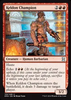 1x Keldon Champion - Foil MTG Eternal Masters NM Magic Foil - Image 1