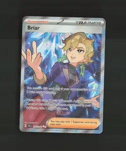 Briar 163/142 Stellar Crown Full Art Ultra Rare Holo Pokemon Card NM - Image 1