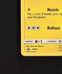 Togedemaru SM44 Sun & Moon Black Star Promo Cosmos Holo Pokemon Card LP - Image 5