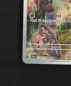 Bramblin 198/193 Paldea Evolved Full Art Ultra Rare Holo Pokemon Card LP+ - Image 5