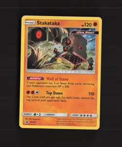Stakataka SM209 Sun & Moon Black Star Promo Holo Pokemon Card MP - Image 1