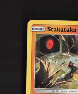 Stakataka SM209 Sun & Moon Black Star Promo Holo Pokemon Card MP - Image 3
