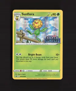 Sunflora SWSH269 Silver Tempest Black Star Promo Holo Stamped Pokemon Card LP+ - Image 1