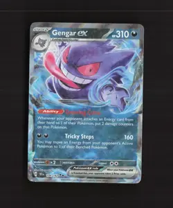 Gengar ex 105/162 Temporal Forces Ultra Rare Holo Pokemon Card NM - Image 1