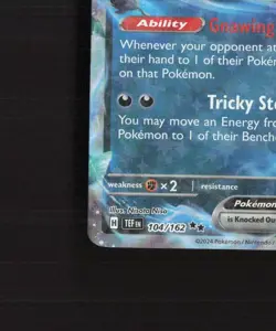 Gengar ex 105/162 Temporal Forces Ultra Rare Holo Pokemon Card NM - Image 5