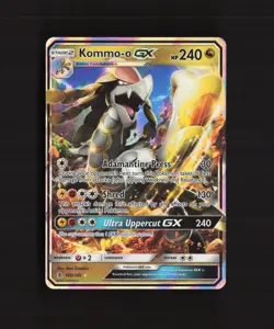 Kommo-o GX 100/145 Guardians Rising Ultra Rare Holo Pokemon Card LP - Image 1