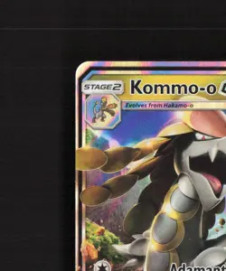 Kommo-o GX 100/145 Guardians Rising Ultra Rare Holo Pokemon Card LP - Image 3