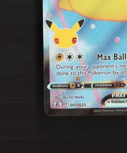 Flying Pikachu VMAX 007/025 Celebrations Ultra Rare Holo Pokemon Card NM - Image 5