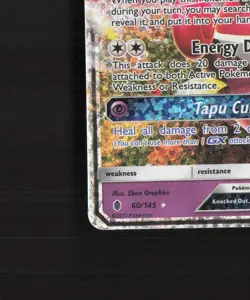 Tapu Lele GX 60/145 Celebrations Ultra Rare Holo Pokemon Card NM - Image 5