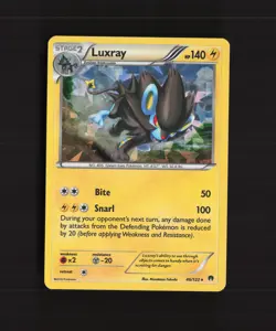 Luxray 46/122 Breakpoint Cracked Ice Holo Pokemon Card LP+ - Image 1