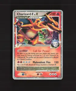 Charizard G LV.X DP45 Diamond & Pearl Black Star Promo Holo Pokemon Card DMG - Image 1