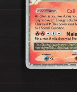 Charizard G LV.X DP45 Diamond & Pearl Black Star Promo Holo Pokemon Card DMG - Image 5