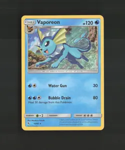 Vaporeon 18/68 Hidden Fates Holo Rare Pokemon Card - Image 2