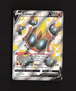 Falinks V SV115/SV122 Shining Fates Full Art Shiny Holo Pokemon Card - Image 1
