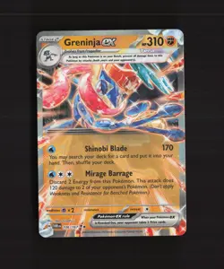 Greninja ex 106/167 Twilight Masquerade Ultra Rare Holo Pokemon Card NM - Image 1