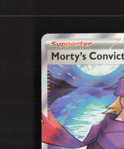 Morty's Conviction 201/162 Temporal Forces Full Art Rare Holo Pokemon Card NM - Image 3