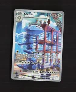 Steelix 208/182 Paradox Rift Full Art Ultra Rare Holo Pokemon Card NM - Image 1