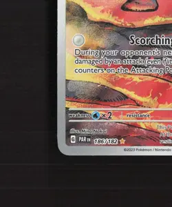 Magby 186/182 Paradox Rift Full Art Ultra Rare Holo Pokemon Card NM - Image 5
