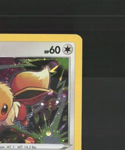 Eevee SWSH118 Sword & Shield Black Star Promo HOLO BLEED Pokemon Card DMG - Image 4